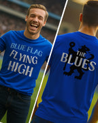 Blue Flag Flying High Fan T-Shirt