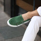 So- yeşil süet sneakers erkek ayakkabı