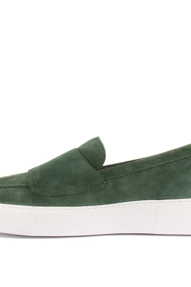 So- yeşil süet sneakers erkek ayakkabı