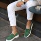 So- yeşil süet sneakers erkek ayakkabı