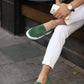 So- yeşil süet sneakers erkek ayakkabı